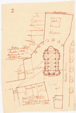 Katholische Kirche, Nordhorn: Lageplan 1:500