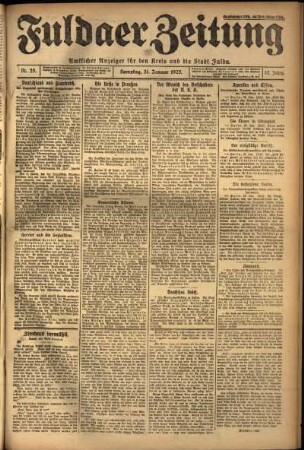 Ausgabe vom Samstag, den 31. Januar 1925.