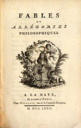 Fables ou allégories philosophiques