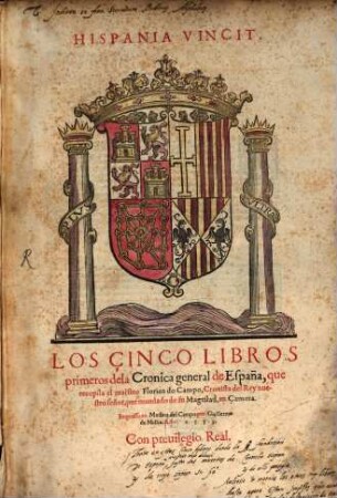 Los Çinco Libros Primeros dela Cronica general de España