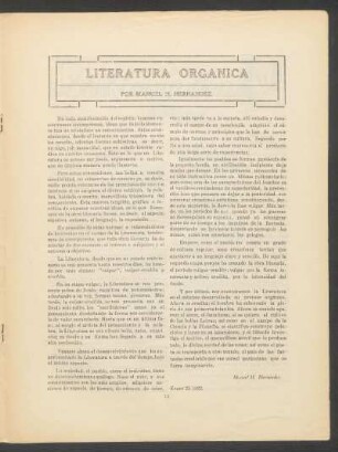 Literatura orgánica