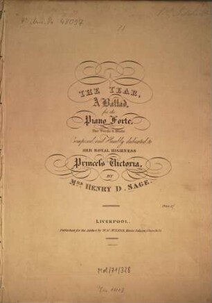 The tear : a ballad for the pianoforte