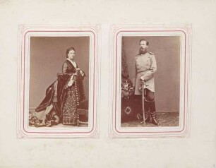 links: Kronprinzessin Viktoria rechts: Kronprinz Friedrich Wilhelm