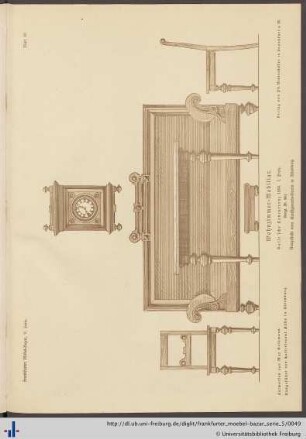 Blatt 99. Wohnzimmer-Mobiliar (Vergl. Bl. 89).