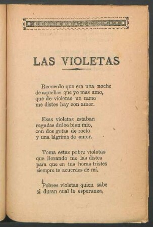 Las violetas