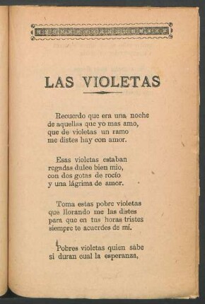 Las violetas