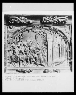 Trascoro de la catedral de Toledo: Eroberung von Malaga