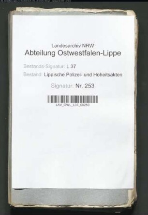 Reparatur der Wege und Straßen im Amt Schötmar