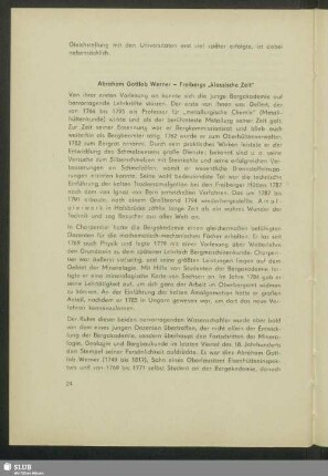 Abraham Gottlob Werner - Freibergs "klassische Zeit"