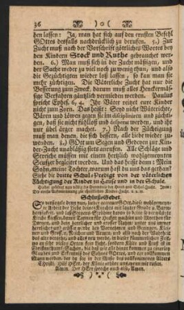 Schluß-Gebet.