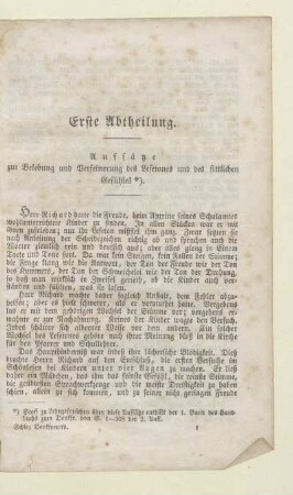 Erste Abteilung