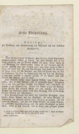 Erste Abteilung