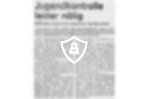Jugendkontrolle leider nötig