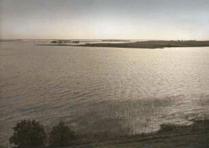 Masuren, Angerburg (poln. Wegorzewo). Blick von der Jägerhöhe auf den Schwenzait-See