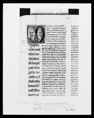 Petrus Lombardus, Commentarius in epistolas Sancti Pauli: Initiale M