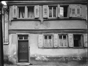 Tauberbischofsheim Geschnitztes Riegelhaus in der Pfarrgasse