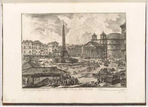 Veduta della Piazza della Rotonda (Ansicht der Piazza della Rotonda), aus der Folge "Vedute di Roma"
