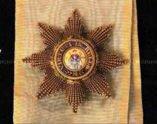 Königlich Sächsischer Militär-St. Heinrichs-Orden, Bruststern zum Großkreuz mit Lorbeerkranz