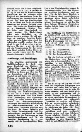 Staatliche Anerkennung von Wohlfahrtspflegern [Ausbildungs- und Berufsfragen]