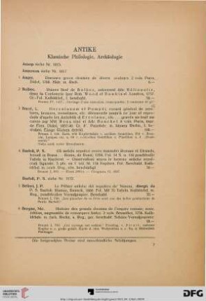Antike (Nr. 1-87