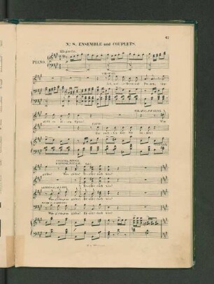 No.8. Ensemble und Couplets.
