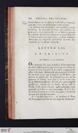(Lettre LXI - LXX)
