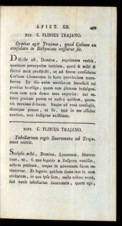 XIII. C. Plinius Trajano