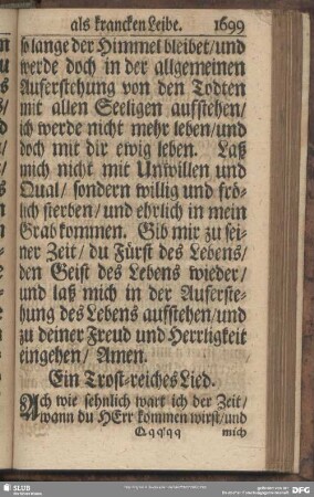 Ein Trost-reiches Lied