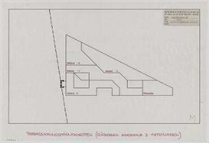 Verkehrsmuseum (nicht realisiert) – Variante III, Terrassierungsmöglichkeiten: Grundriss. Berlin-Charlottenburg, Wandalenallee/Jafféstraße