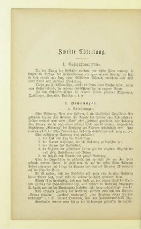 I. Geschäftsaufsätze