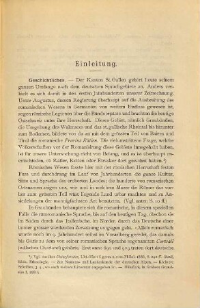 Die romanischen Ortsnamen des Kantons St. Gallen
