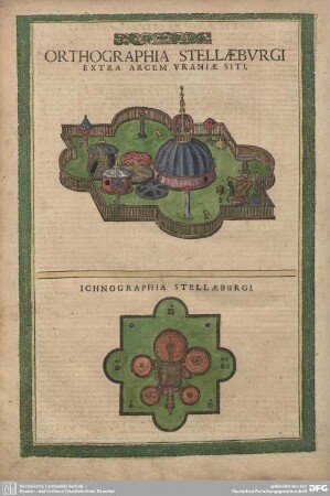 Orthographia Stellaeburgi extra Arcem Uraniae siti.