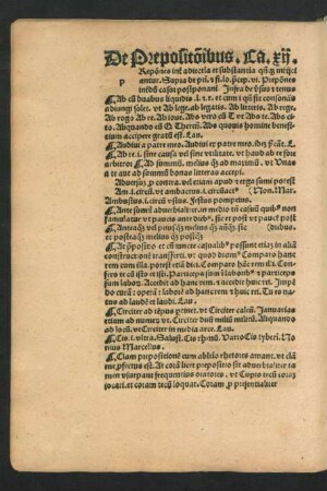 De Prepositio[n]ibus. Ca. xii.