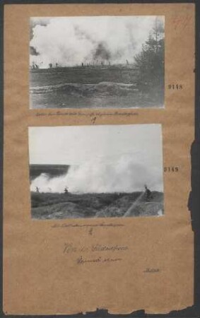 Mit Nebelbomben vorgehende Sturmtruppen