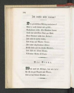 Ich wüßte nicht warum?
