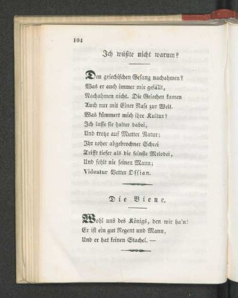 Ich wüßte nicht warum?