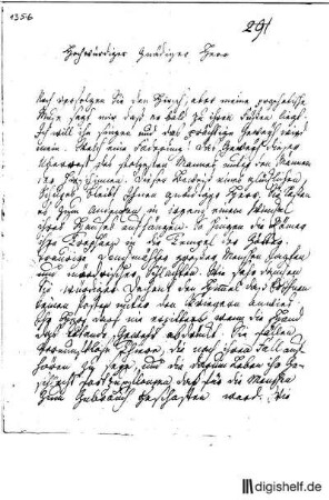 1356: Brief von Anna Louisa Karsch an Henrich Ernst Graf (?) Stolberg-Wernigerode