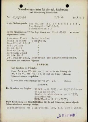 Riethmüller, Walter