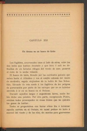 Capítulo XXI - Un drama en un banco de hielo