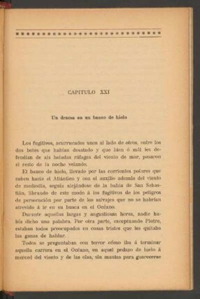 Capítulo XXI - Un drama en un banco de hielo