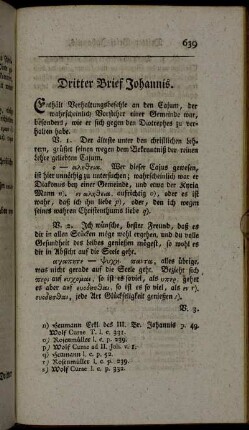 Dritter Brief Johannis.