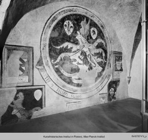 Ausmalung : Erstes Obergeschoss (ins Erdgeschoss eingezogenes Zwischengeschoss) : Wappen der Familie Lippi