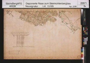 Hänichener Steinkohlenbauverein, Grubenbaue (3. Quadrant, Platte b) (mit Nachbringungen)