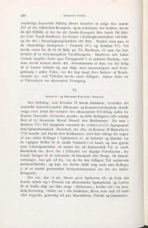 VI. Industri- og Handels-Forhold i Byerne.