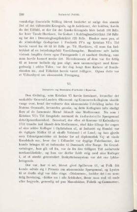 VI. Industri- og Handels-Forhold i Byerne.
