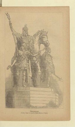 Charlemagne. (Statue érigée au parvis Notre-Dame, à Paris)