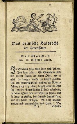 Ein Märchen wie es mehrere giebt.