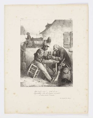 Que voulez-vous?...Voila la vie!..., Blatt 7 der Folge "Album pour 1827"