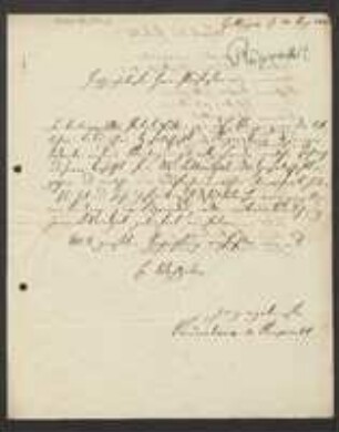 Brief von Vandenhoeck & Ruprecht an August Emanuel Fürnrohr