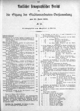 No. 20, 26. Juni 1903